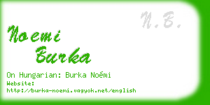noemi burka business card